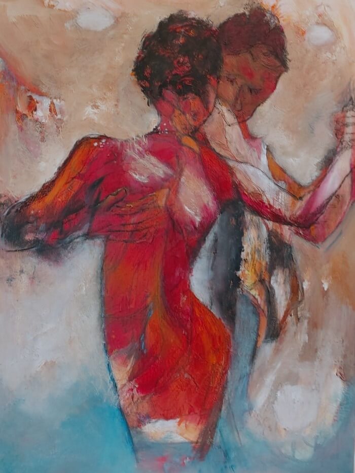 Tango er et maleri af Gunhild Rasmussen